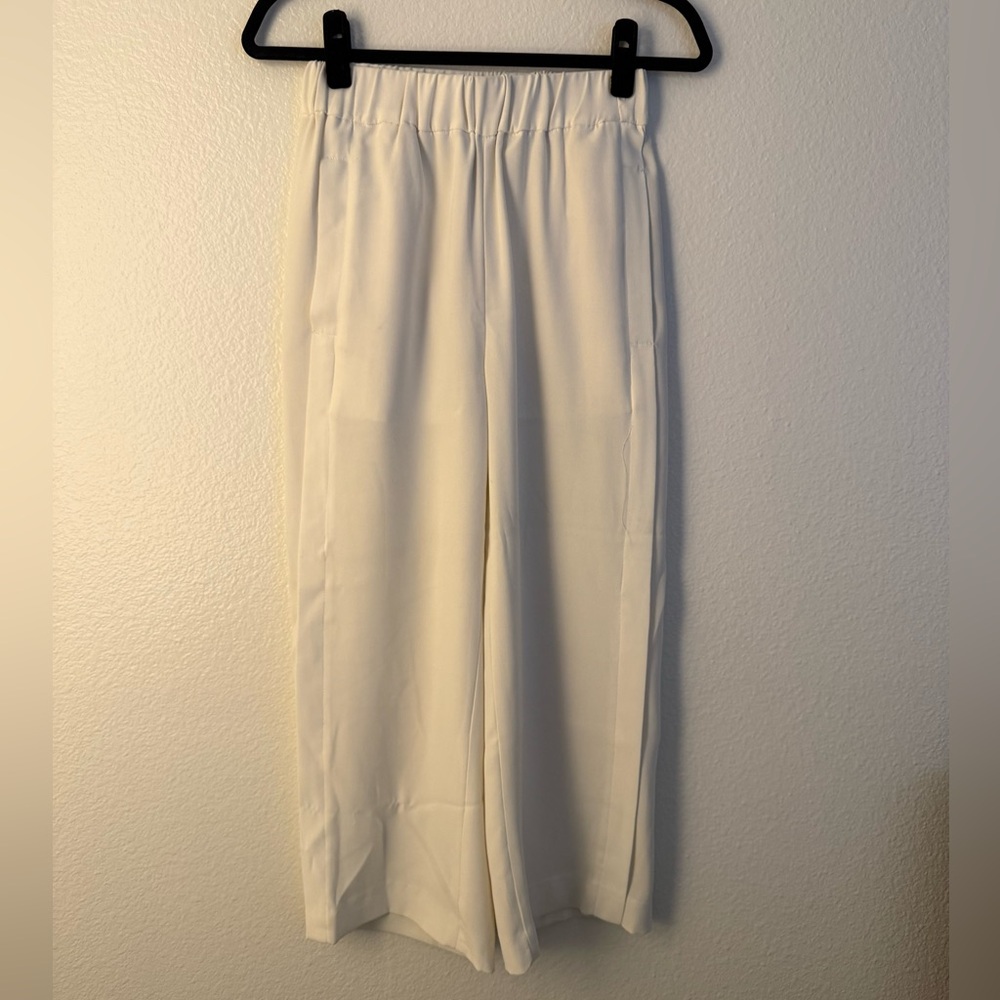 H&M Women Cream Pullon Pants 2